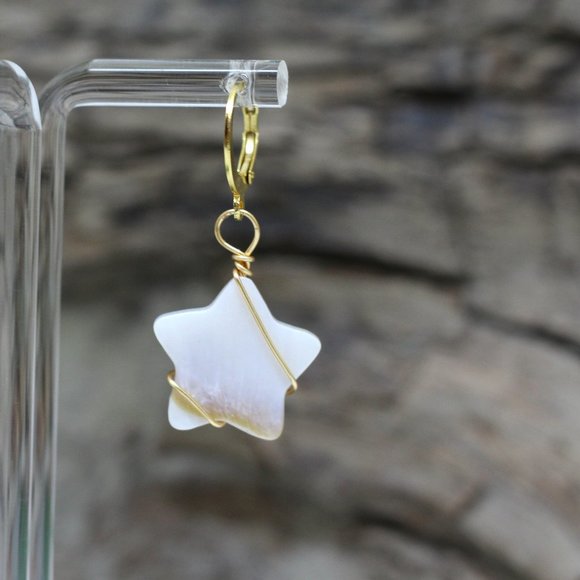 Earrings / gold-plated / hypoallergenic - Picture 5 of 6